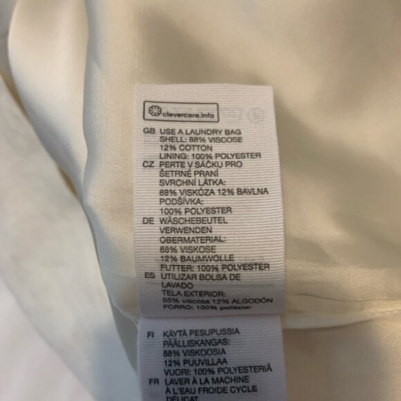 & OTHER STORIES Sleeveless Ladies Sz 2 NWT   Minidress In Offwhite - Picture 6 of 6